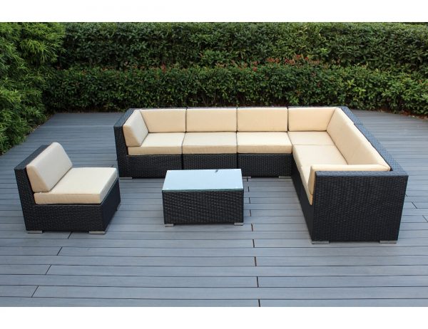ohana wicker furniture seating sectional set