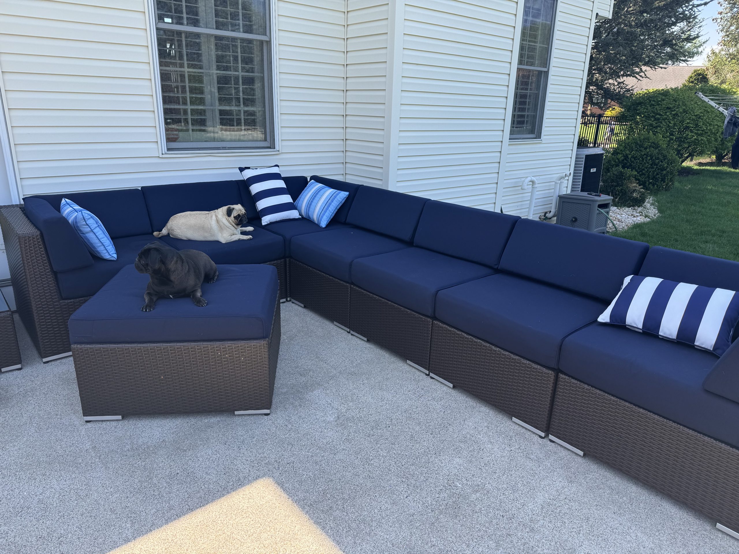 ohana 8 piece outdoor patio sectional
