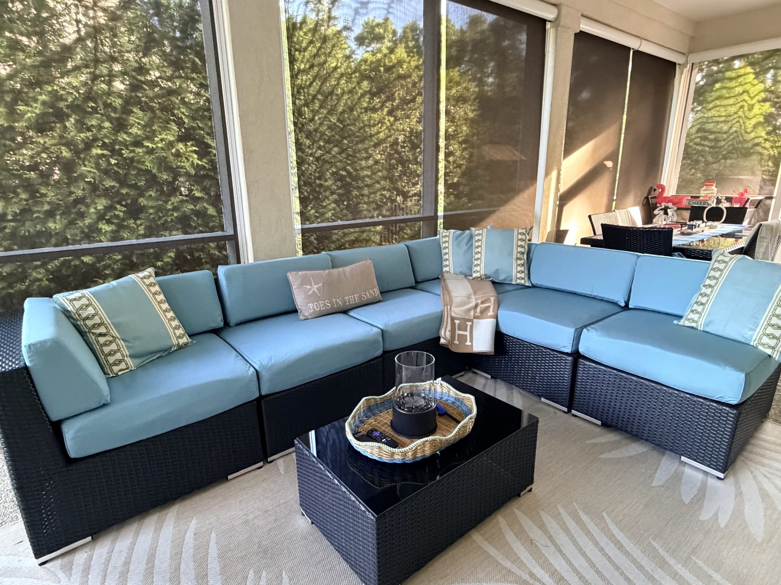 Ohana outdoor patio furniture sectional