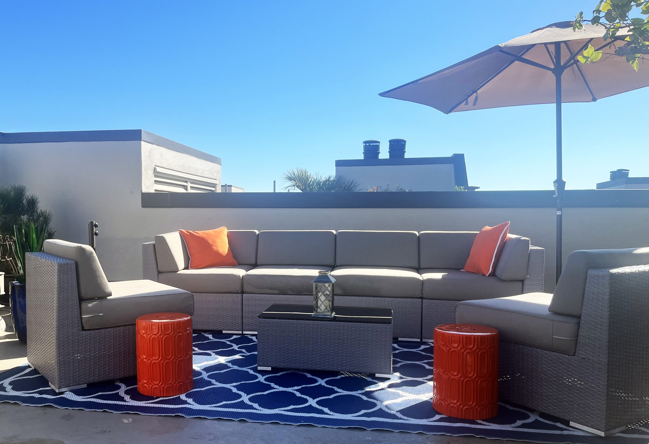Ohana Wicker Furniture 7-piece sectional Set